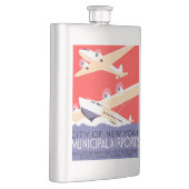 Vliegtuig die  WPA Kleurrijk vliegen Flacon (Rechts)