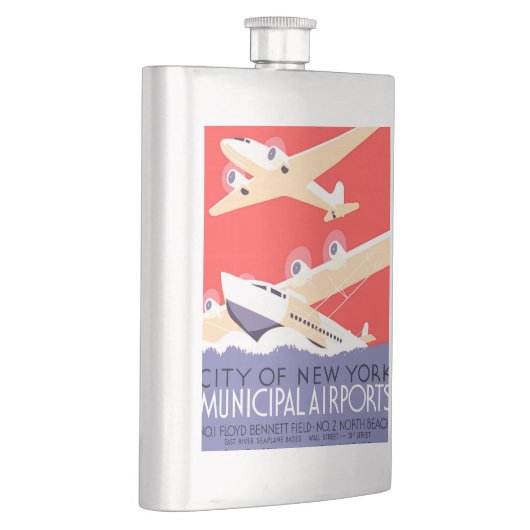 Vliegtuig die  WPA Kleurrijk vliegen Flacon (Rechts)