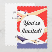 Vliegtuig die  WPA Kleurrijk vliegen Kaart (Voorkant / Achterkant)