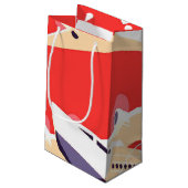 Vliegtuig die  WPA Kleurrijk vliegen Klein Cadeauzakje (Achterkant Gekanteld)