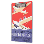 Vliegtuig die WPA Kleurrijk vliegen Klembord (Links)