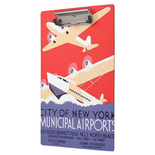 Vliegtuig die WPA Kleurrijk vliegen Klembord (Links)