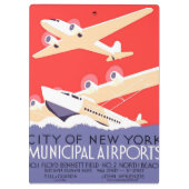 Vliegtuig die WPA Kleurrijk vliegen Klembord (Achterkant)