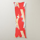 Vliegtuig die  WPA Kleurrijk vliegen Lichaamskussen (Voorkant Verticaal)