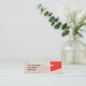 Vliegtuig die  WPA Kleurrijk vliegen Mini Visitekaartje (Staand voorkant)