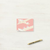 Vliegtuig die WPA Kleurrijk vliegen Post-it® Notes (Op bureau)