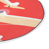 Vliegtuig die  WPA Kleurrijk vliegen Snijplank (Hoek)