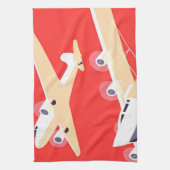 Vliegtuig die WPA Kleurrijk vliegen Theedoek (Verticaal)