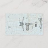 Vliegtuig Display Douche Invitation Insert Informatiekaartje (Achterkant)