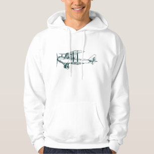 vliegtuig - Donkergroen Hoodie