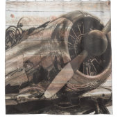 vliegtuig douchegordijn (Voorkant)