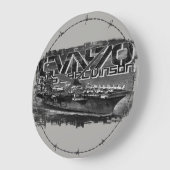 Vliegtuig drager Carl Vinson Acrylwandklok Grote Klok (Hoek)