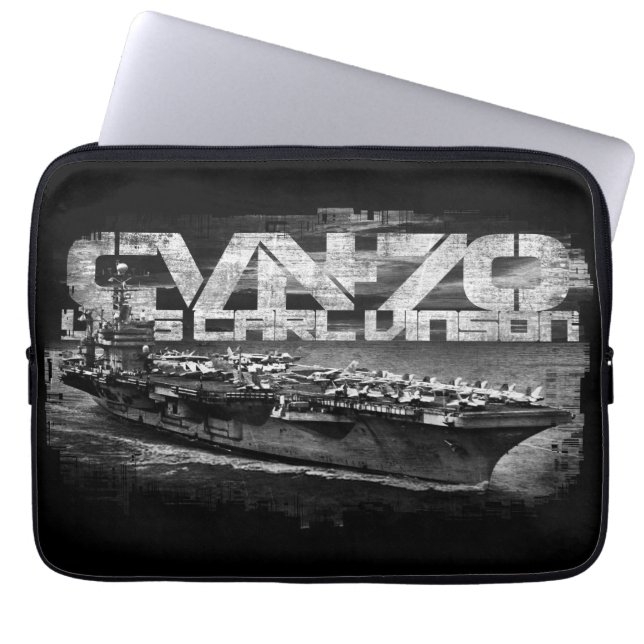 Vliegtuig drager Carl Vinson Electronics Bag Laptop Sleeve (Voorkant)