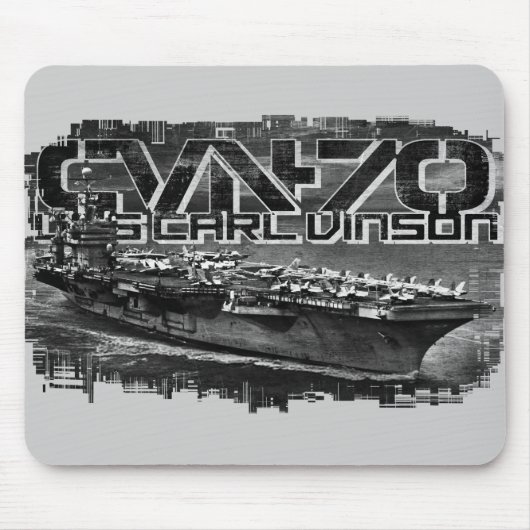 Vliegtuig drager Carl Vinson Mousepad Muismat (Voorkant)