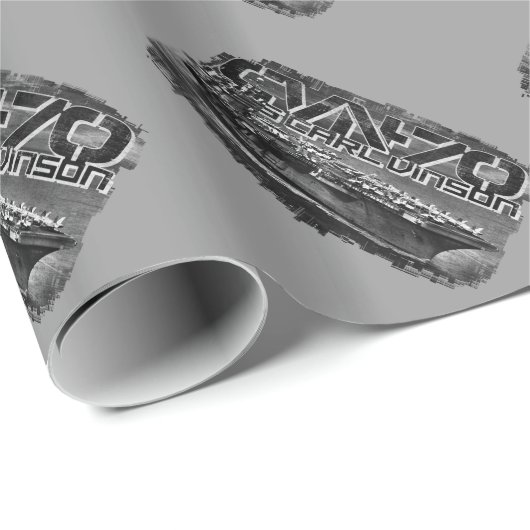 Vliegtuig drager Carl Vinson Wrapping Paper Cadeaupapier (Rol Hoek)