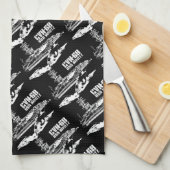 Vliegtuig drager Nimitz Dawsonsf keukenhanddoek (Quarter Fold)