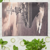 Vliegtuig drager Nimitz Dawsonsf keukenhanddoek (Gevouwen)