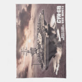 Vliegtuig drager Nimitz Dawsonsf keukenhanddoek (Verticaal)