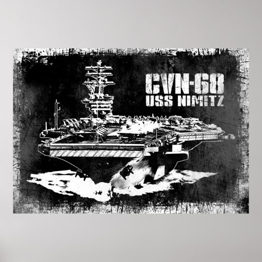 Vliegtuig drager Nimitz Print (Voorkant)
