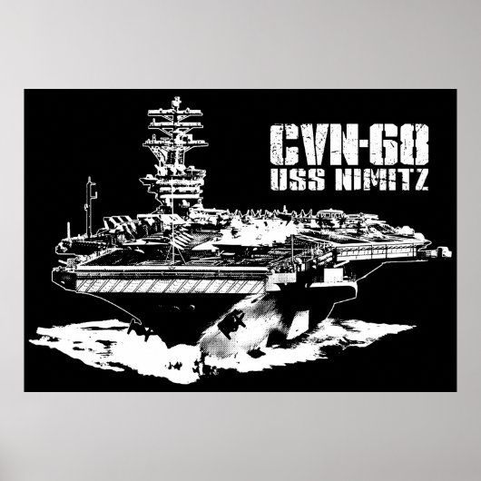 Vliegtuig drager Nimitz Print (Voorkant)