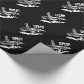 Vliegtuig drager Nimitz Wrappingpaper Cadeaupapier (Hoek)