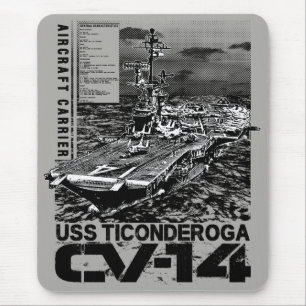 Vliegtuig drager Ticonderoga Mousepad Muismat