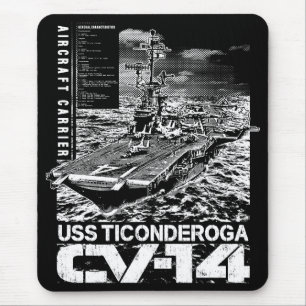 Vliegtuig drager Ticonderoga Muismat Mousepad
