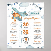 Vliegtuig eerste aanvaldag Poster (Voorkant)