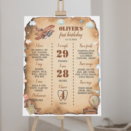 vliegtuig eerste aanvaldag poster