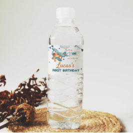 vliegtuig eerste geboorte waterflesetiket waterfles etiket