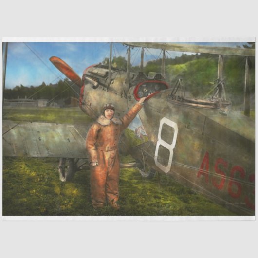 Vliegtuig - Eerste one-stop vlucht in de VS - 1921 Tissuepapier (Voorkant)