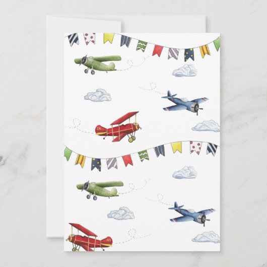  vliegtuig eerste uitnodiging op zaterdag (Achterkant)