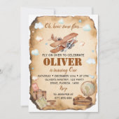 vliegtuig eerste uitnodiging op zaterdag (Voorkant)