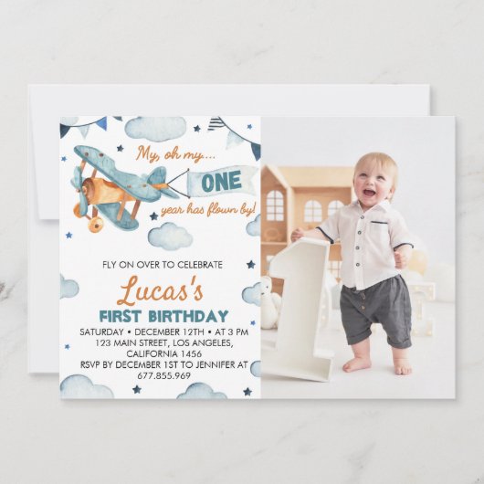  vliegtuig eerste uitnodiging op zaterdag (Voorkant)