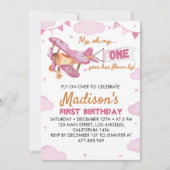 vliegtuig eerste uitnodiging op zaterdag (Voorkant)