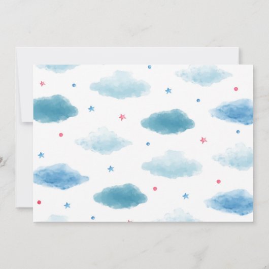  Vliegtuig Eerste Verjaardagsfeestuitnodiging Kaart (Achterkant)