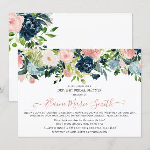 Vliegtuig en Blush Floral drive door Vrijgezellenf Kaart