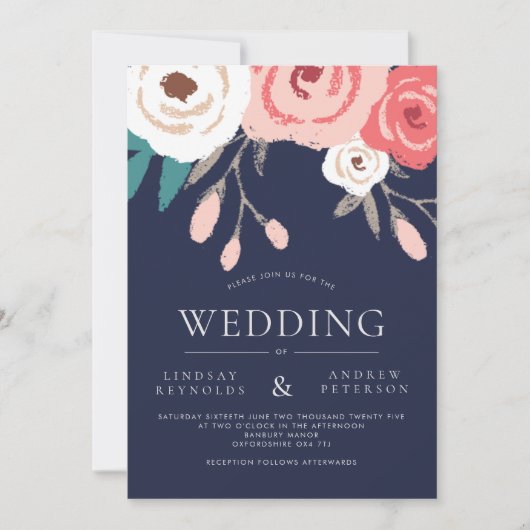 Vliegtuig en koraal kaart (Voorkant)