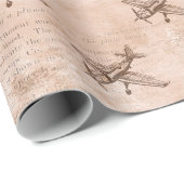 vliegtuig en krantenpapier cadeaupapier (Rol Hoek)