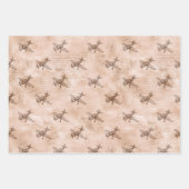 vliegtuig en krantenpapier inpakpapier vel (Voorkant)