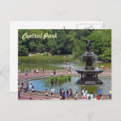 Vliegtuig en meer in Central Park, New York City Briefkaart (Voorkant / Achterkant)