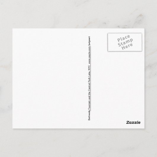 Vliegtuig en meer in Central Park, New York City Briefkaart (Achterkant)