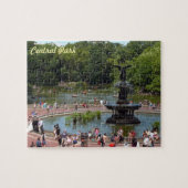 Vliegtuig en meer in Central Park, New York City Legpuzzel (Horizontaal)