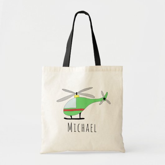 Vliegtuig en naam van de helikopter Cute Baby Boy Tote Bag (Voorkant)