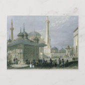 Vliegtuig en plein van de Sofia, Istanbul, engra Briefkaart (Voorkant)