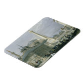 Vliegtuig en plein van de Sofia, Istanbul, engra Magneet (Linkerzijde)