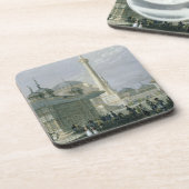 Vliegtuig en plein van de Sofia, Istanbul, engra Onderzetter (Linkerzijde)