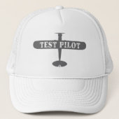 Vliegtuig en proefpiloot trucker pet (Voorkant)