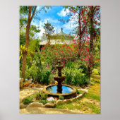 Vliegtuig en Tuin Mexico Poster (Voorkant)