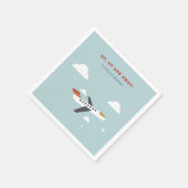 Vliegtuig- en wolkenkinderen: Birthday Party Servet (Hoek)